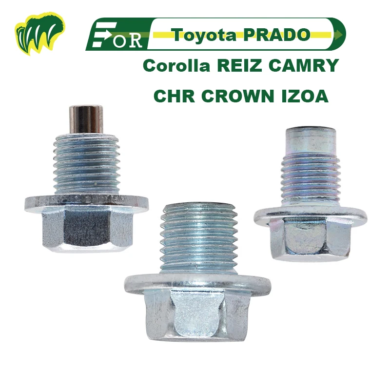 

For Toyota PRADO Corolla REIZ CAMRY CHR CROWN IZOA Engine Oil Drain Plug Sump Drain Nut Oil Drain Bolt