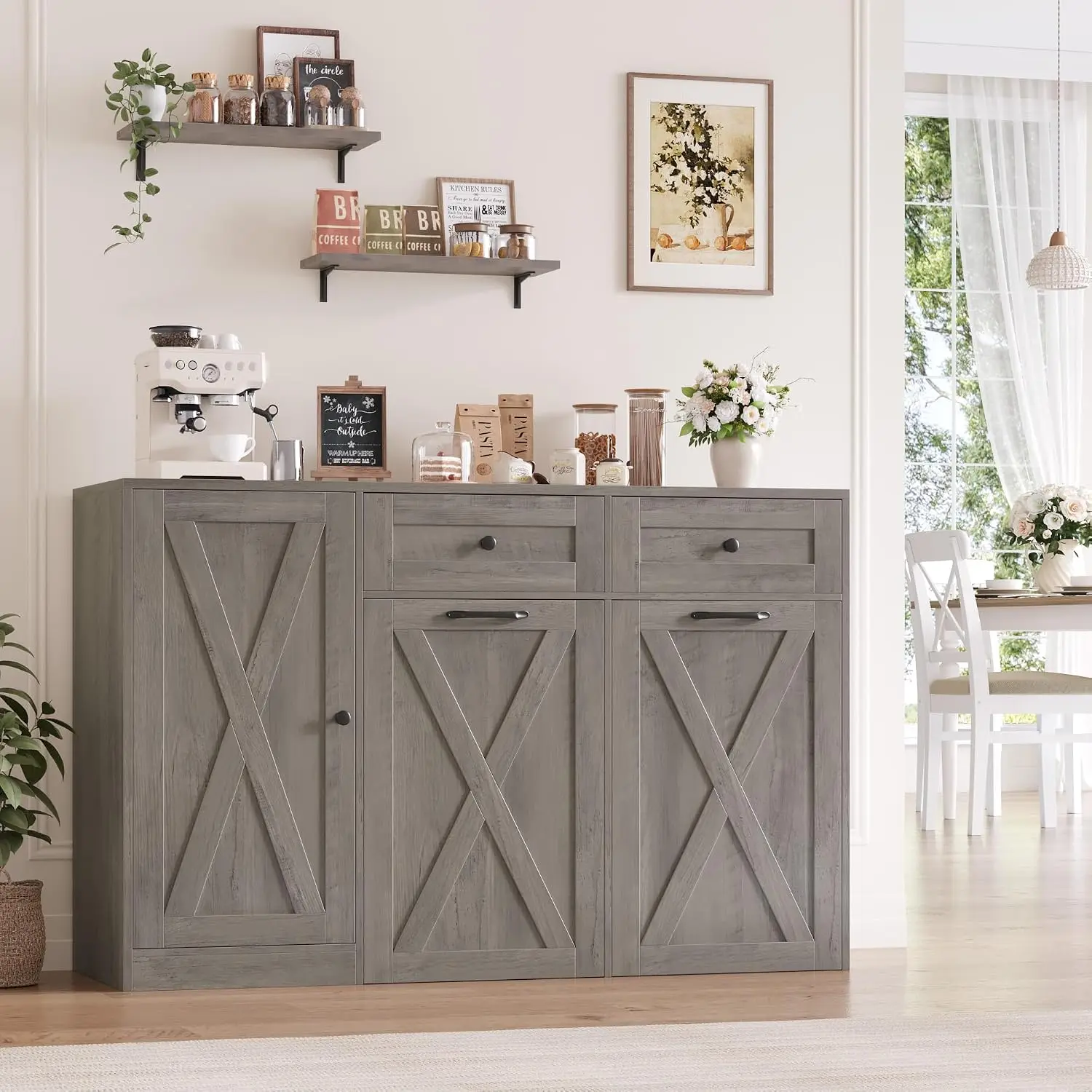 12.5 Gallon Trash Can Cabinet, 47