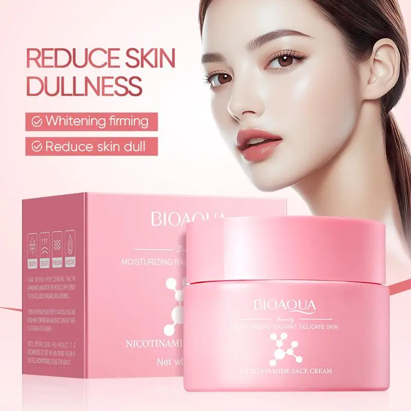 

60g BIOAOUA Niacinamide Moisturizing And Rejuvenating Cream Fade Fine Lines Wrinkle Lightening Dark Circles Moisturizing Makeup