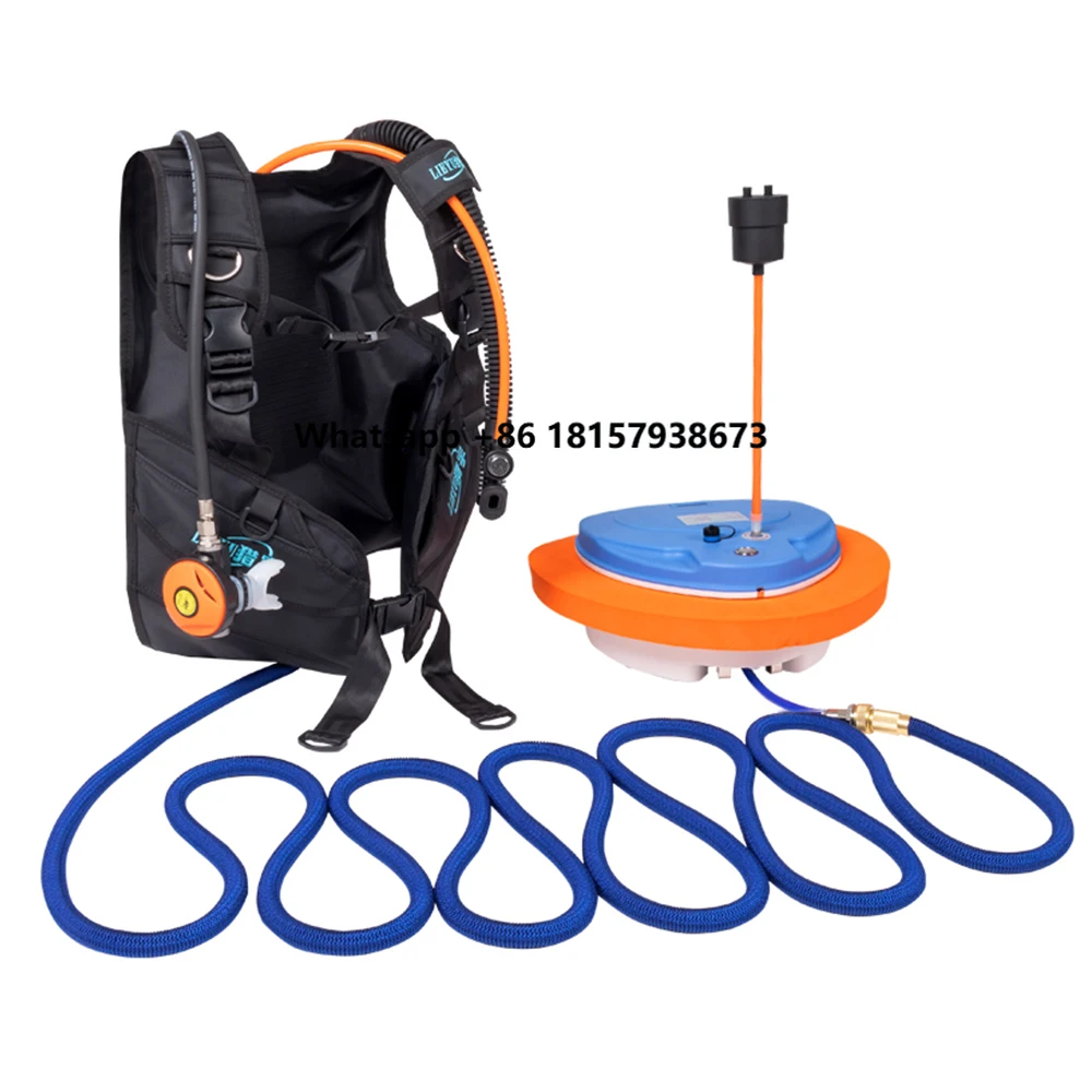 

Scuba Diving Snorkel Tankless Portable Underwater Rechargeable Tank Waterproof Air Compressor