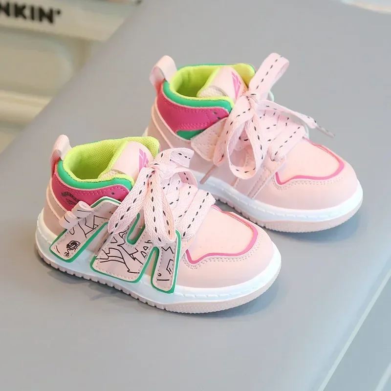 

CHILDREN'SSNEAKERS,BOYS' CASUAL BOARD SHOES, HIGH-TOP TRENDY GIRLS'INTERNET CELEBRITY SHOES,SOFT SOLED BABY SHOES,NEW KIDS SHOES