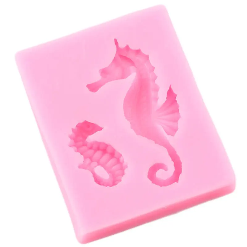 Sea Horse Silicone Mold Seahorse Fondant Cake Decorating Tools DIY Handmade Soap Mold Candy Resin Clay Chocolate Gumpaste Moulds