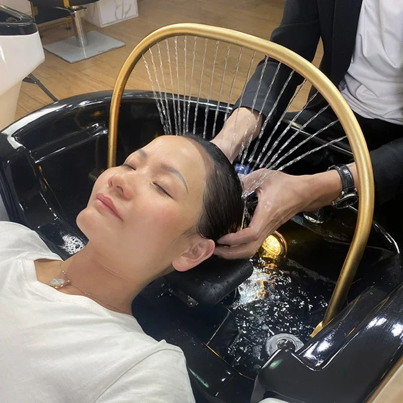 Head Spa Hair Washing Bed Luxury Smart Artifact Stylist Massage Shampoo Chair Salon Lettino Massaggio Salon Equipment