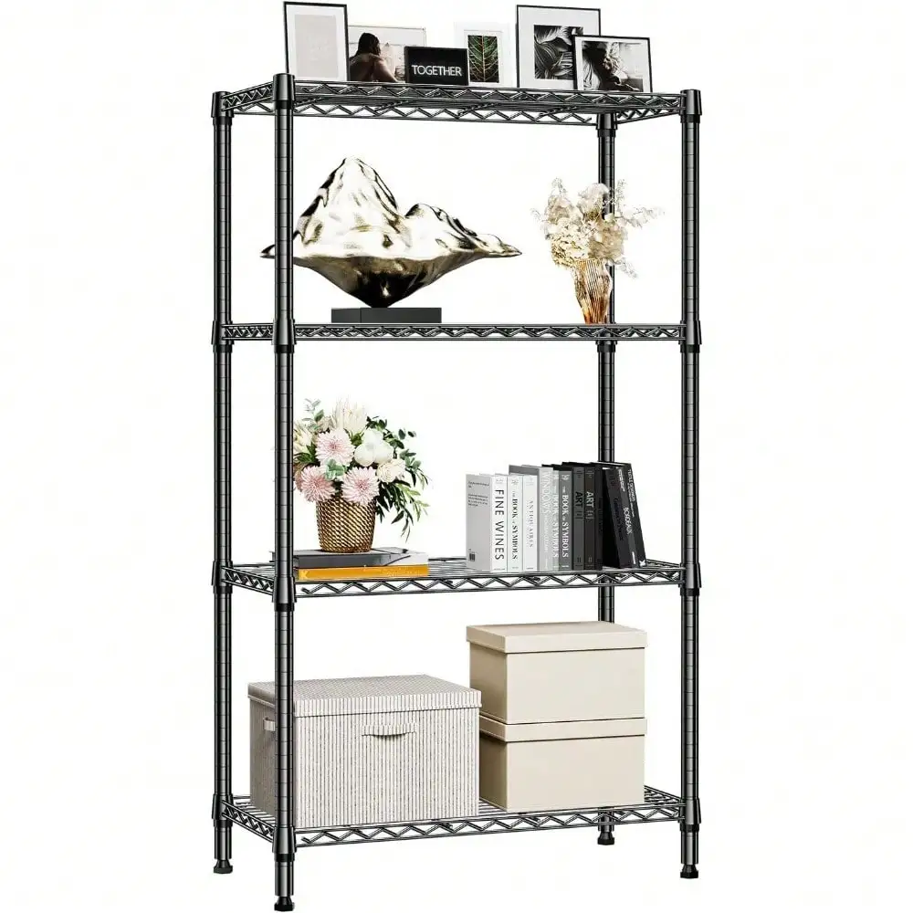 

Storage Rack Steel Shelving Unit Adjustable Heavy Duty Adjustable Shelves
