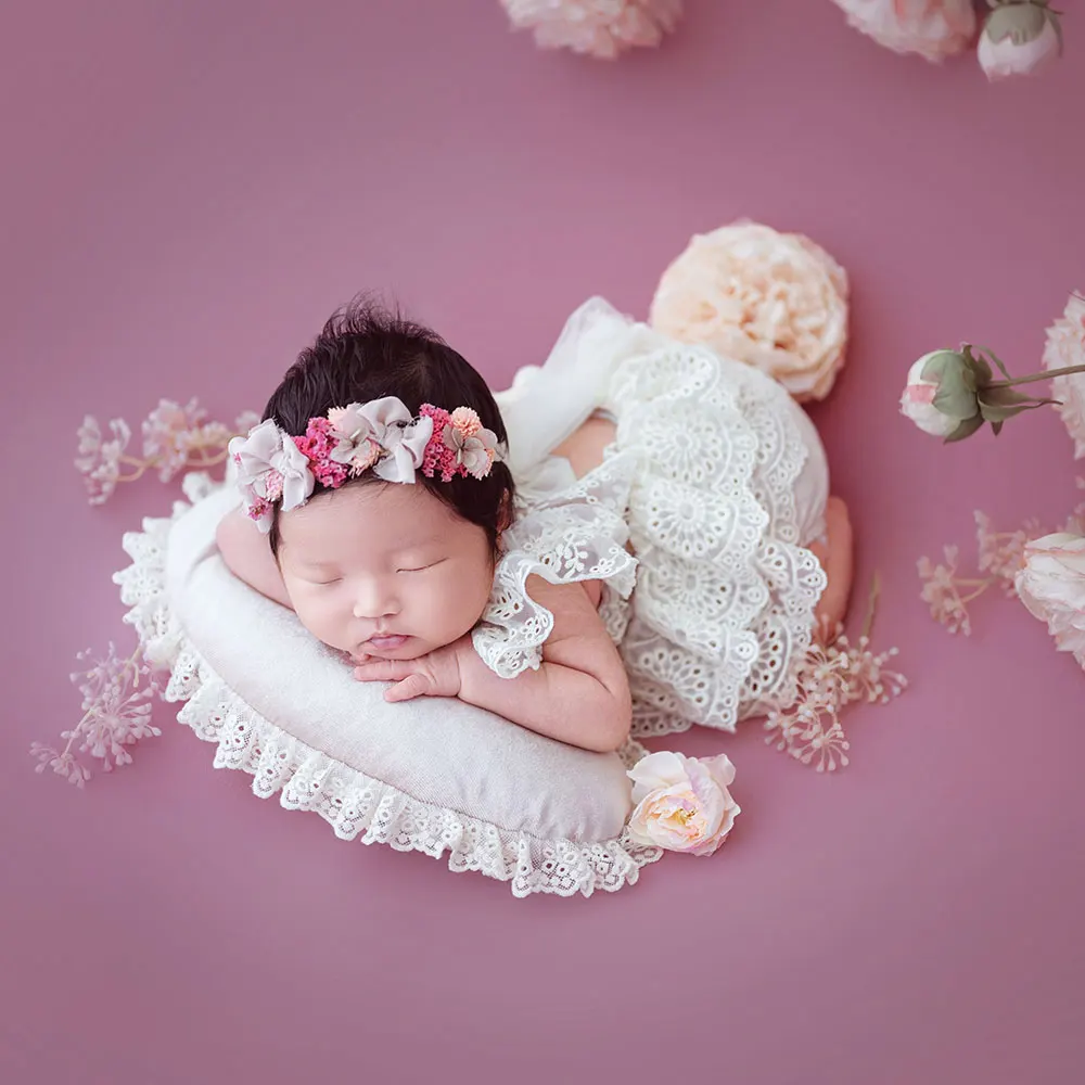 0-1 شهر الوليد التصوير الدعائم الأزهار نمط موضوع وتتسابق مع مطابقة قبعة طفلة تنورة ودعائم الأزهار لاطلاق النار