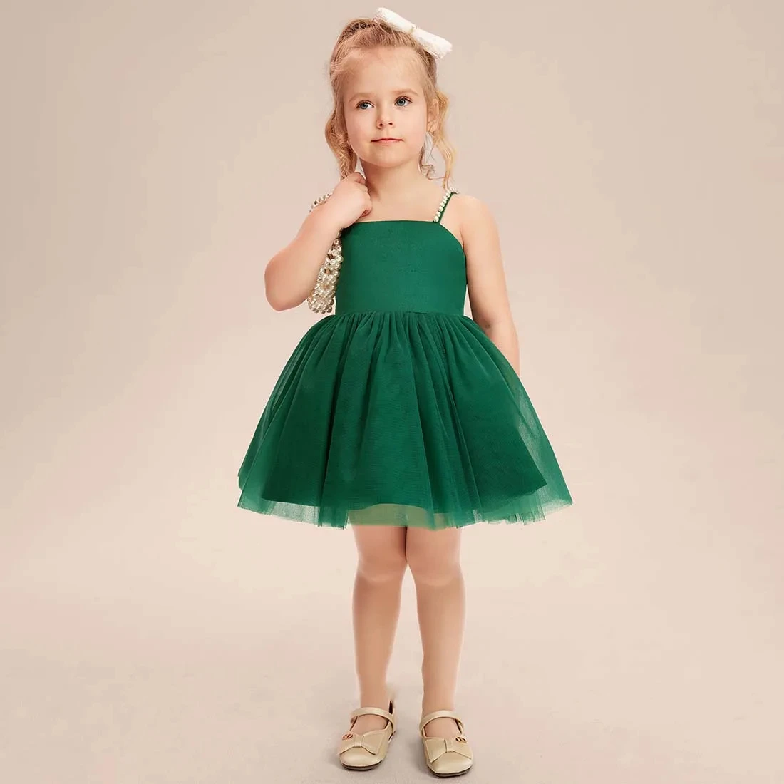 YZYmanualroom Tulle Flower Girl Dress A-line Square Asymmetrical 2-15T/Custom Made