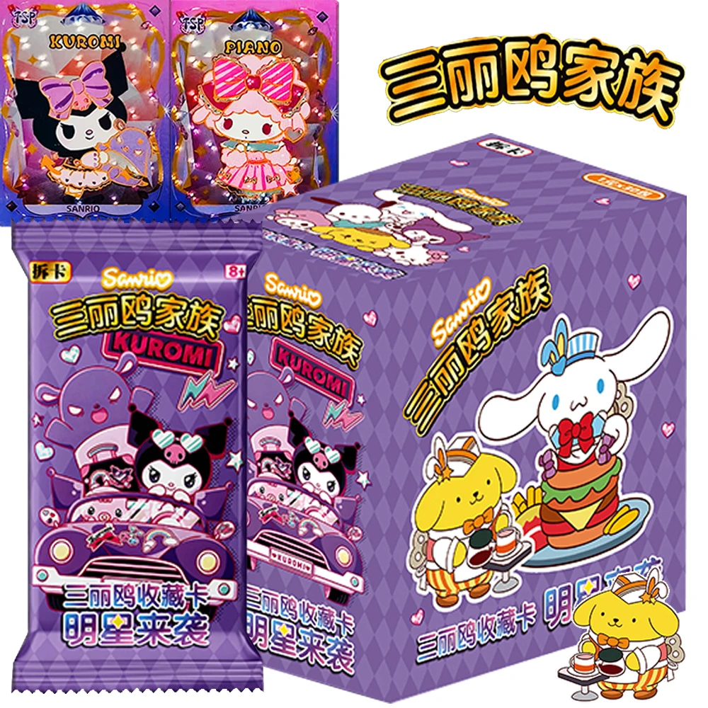 New Sanrio Hello Kitty Collection Card Popular Anime Character Exquisite High-quality Cat's Eye Card Children Toy Christmas Gift