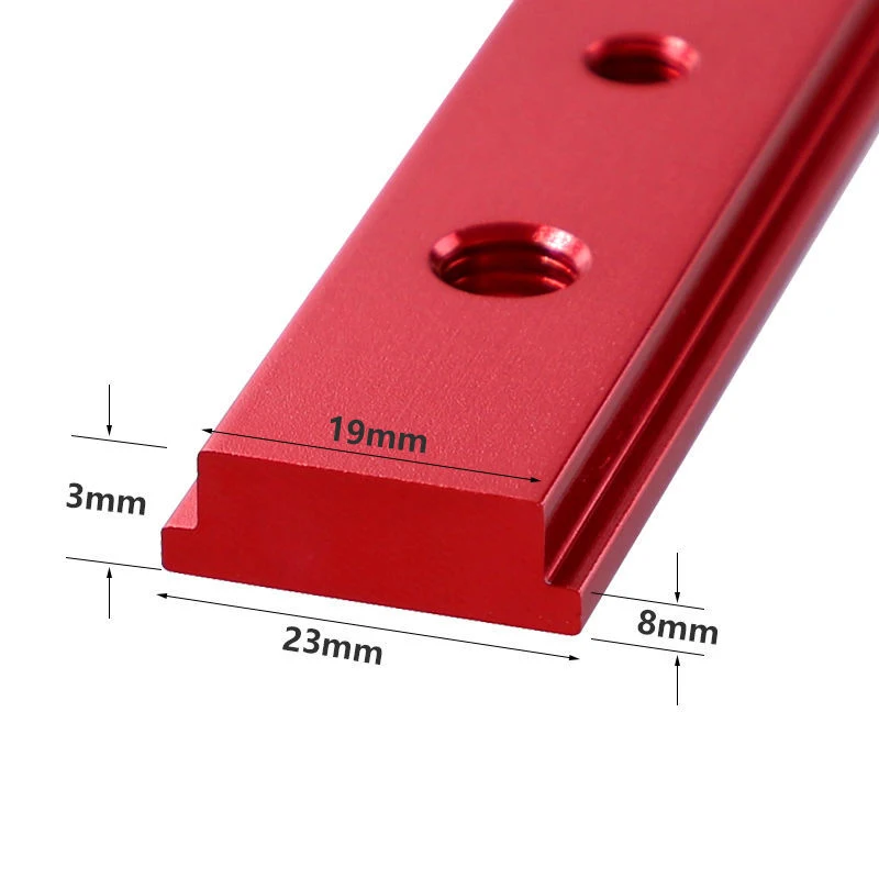 1Pcs Table Saw Miter Bar Slider Gauge Rod T Slot Miter Track M6/M8T Screw Fixture Slot Aluminum Alloy for DIY Woodworking Router
