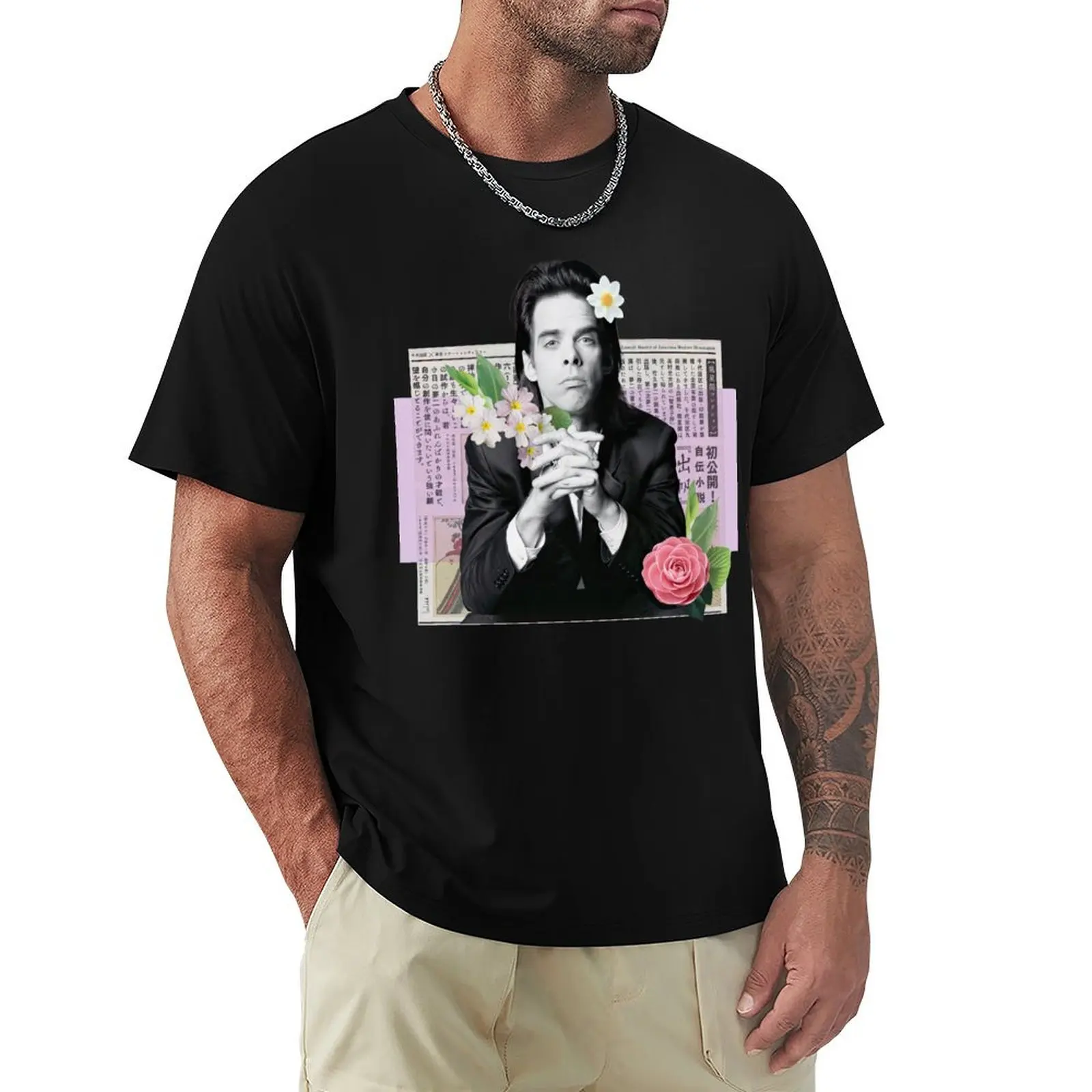 

Nick Cave And The Bad Seeds рок-группа музыка винтажная футболка аниме футболка винтажные футболки мужская футболка