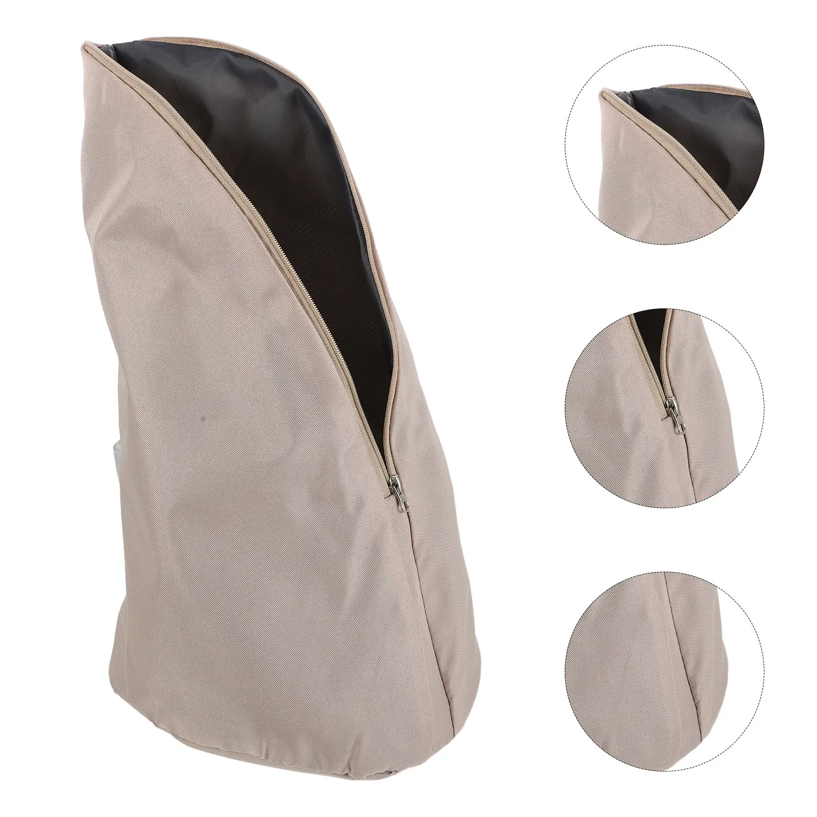 Kids Black Tricycle Storage Bag Thickened Organizer Pouch for Stroller Daily Use Foldable Handlebar Storage Bag for Helmets