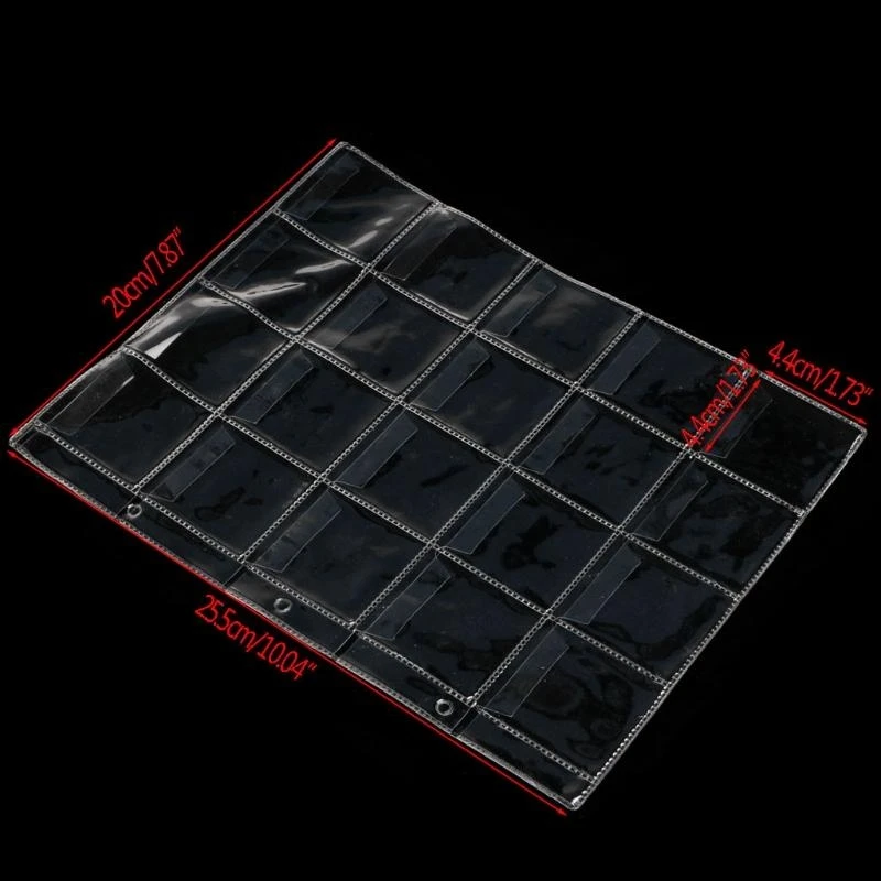 Album Pages 20 Pockets Money Coin Holder Storage Note Currency Collection for Ca