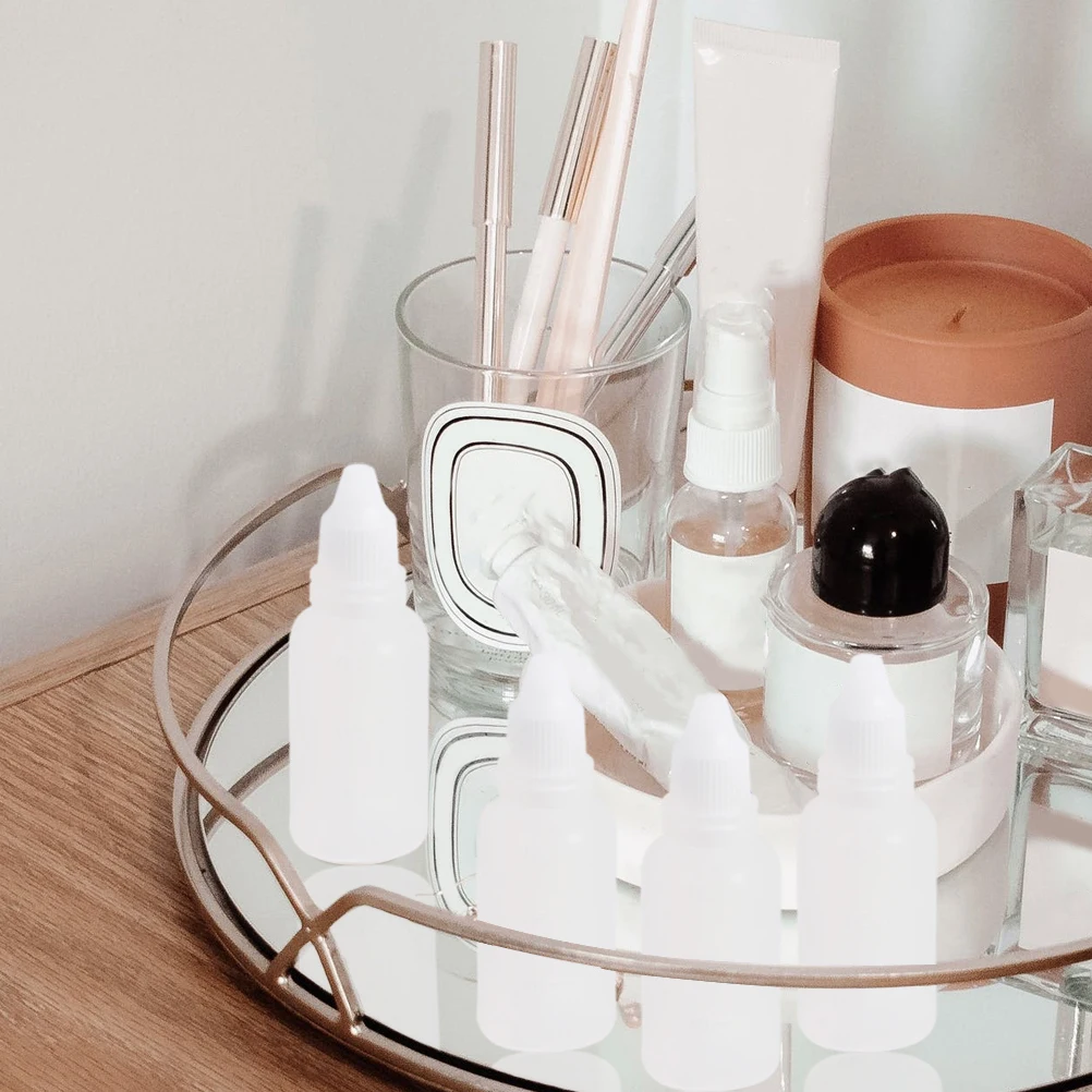 

20pcs Eye Drops Container Refillable Empty Dropper Bottles Leak Proof Screw-On Lid Lightweight Eco-Friendly Plastic