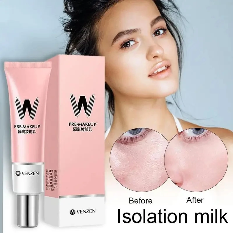 

Pore Primer Hydrating Pink Isolation Makeup Pre-milk Base Concealer Cream Invisible Pore Cosmetics Brighten Makeup Face Beauty