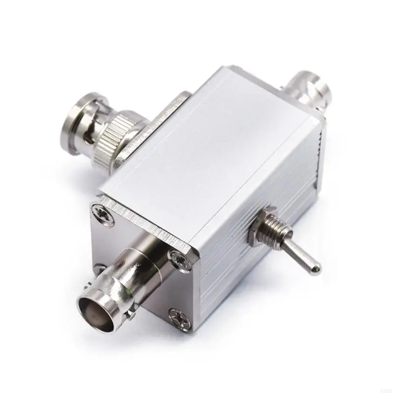 C90Fメタルアンテナスイッチマニュアルコントロール1入力2出力BNCコネクタ100W CBハムラジオグラウンド保護