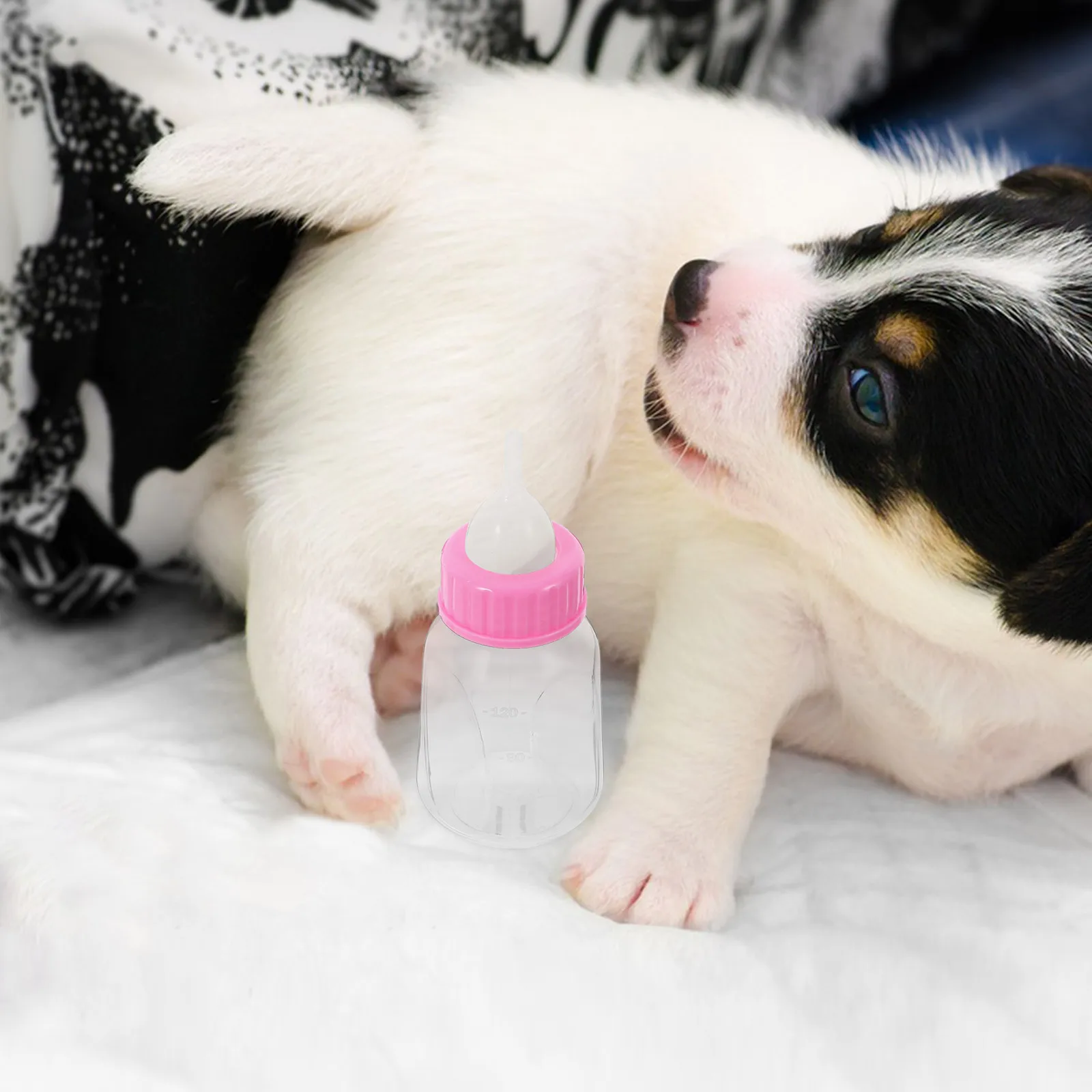 

120ml Pet Bottle Silicone Puppy Kitten Feeding Milk Anti-choking Pacifier Doggie Bottles Pet Nursing Small Animals Feeder