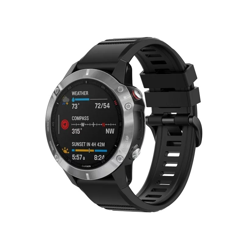 QuickFit 26 مللي متر 20 مللي متر 22 مللي متر حزام الساعات ل Garmin Fenix 7X 7 7S 6 6S 6X 5X 5 5S 3HR سيليكون الفرقة الإفراج السريع سهلة تناسب شريط للرسغ