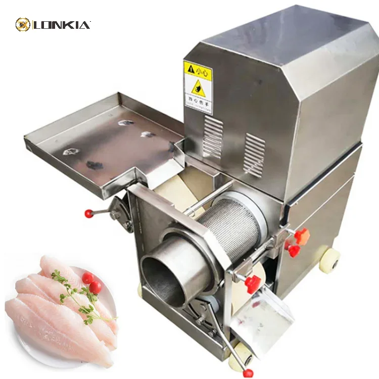 LONKIA New type automatic fish meat picker / fish bone removing separating machine / fish meat bone separator