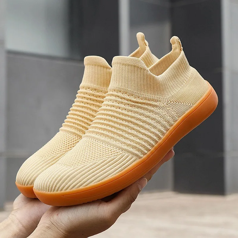 Men's Women's Shoes Comfortable Wide-head Barefoot Shoes Summer Breathable Mesh Shoes Men's Women's Casual Sneakers Large-size47