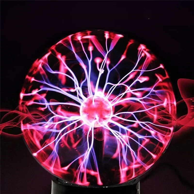 Imagem -02 - Magic Crystal Plasma Ball Touch Lamp Novidade Led Night Light Aniversário do Miúdo Natal Gift Decor Eletrostática Flash 8