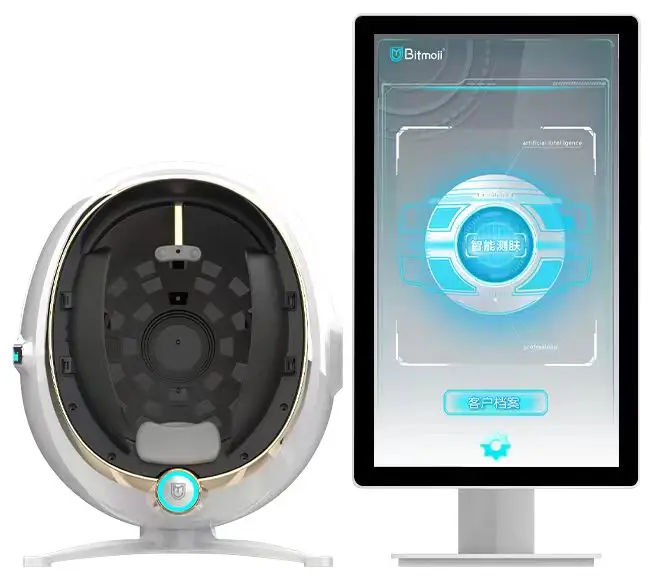Ce Online Training Ai Face Skin Diagnostics Analyzer Facial Tester Scanner Magic Face Mirror Skin Analysis Machine Skin Analyzer