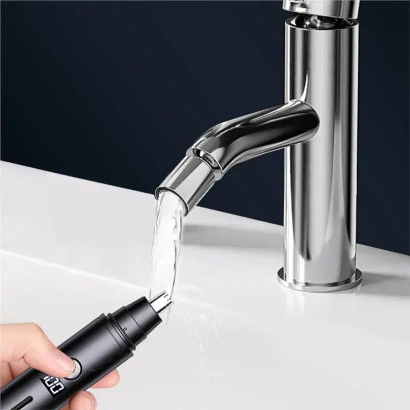 Electric Men Mini Nose Hair Trimmer USB Charging High Quality Portable Face Hair Cleaning Tool Safety Removal-A54Q