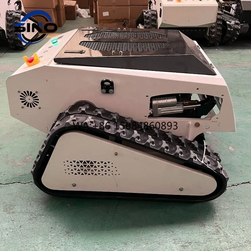 Remote Control Crawler Lawn Mower Robot Gps Lawn Mower Cutting Grass Machine For Slope Operation