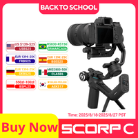FeiyuTech NEW Feiyu SCORP-C 3-Axis Handheld Gimbal Stabilizer Handle Grip for DSLR Camera Sony/Canon/Nikon with Pole Tripod