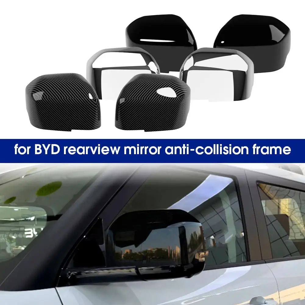 

For BYD Shark 6 2025 2026 Car Rear View Side Trim Cover Mirror ABS Door 2pcs Decor Accessories C4C9
