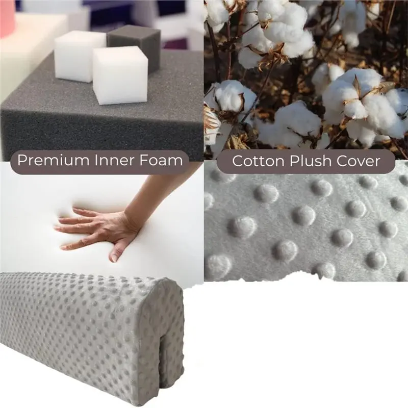 Barandilla de Seguridad para Cama de Niños Pequeños, Protector Anticolisión, Almohadilla de Protección con Altura Aumentada