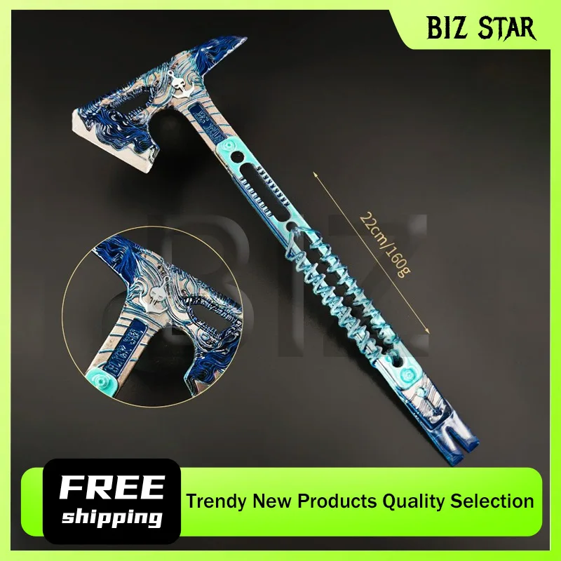 22 センチメートル/8.66 インチデルタフォース新合金おもちゃと金属モデルの黒海戦術斧近接武器ゲーム周辺機器マーシーシャドウエッジ