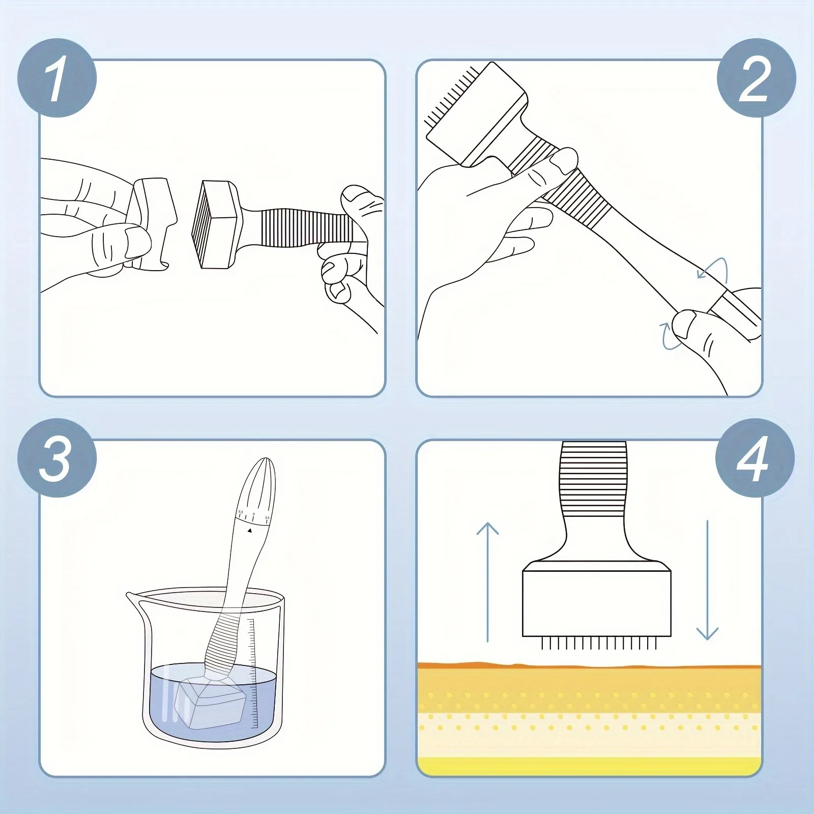 140 needle 0.25mm Adjustable Needle Microneedle