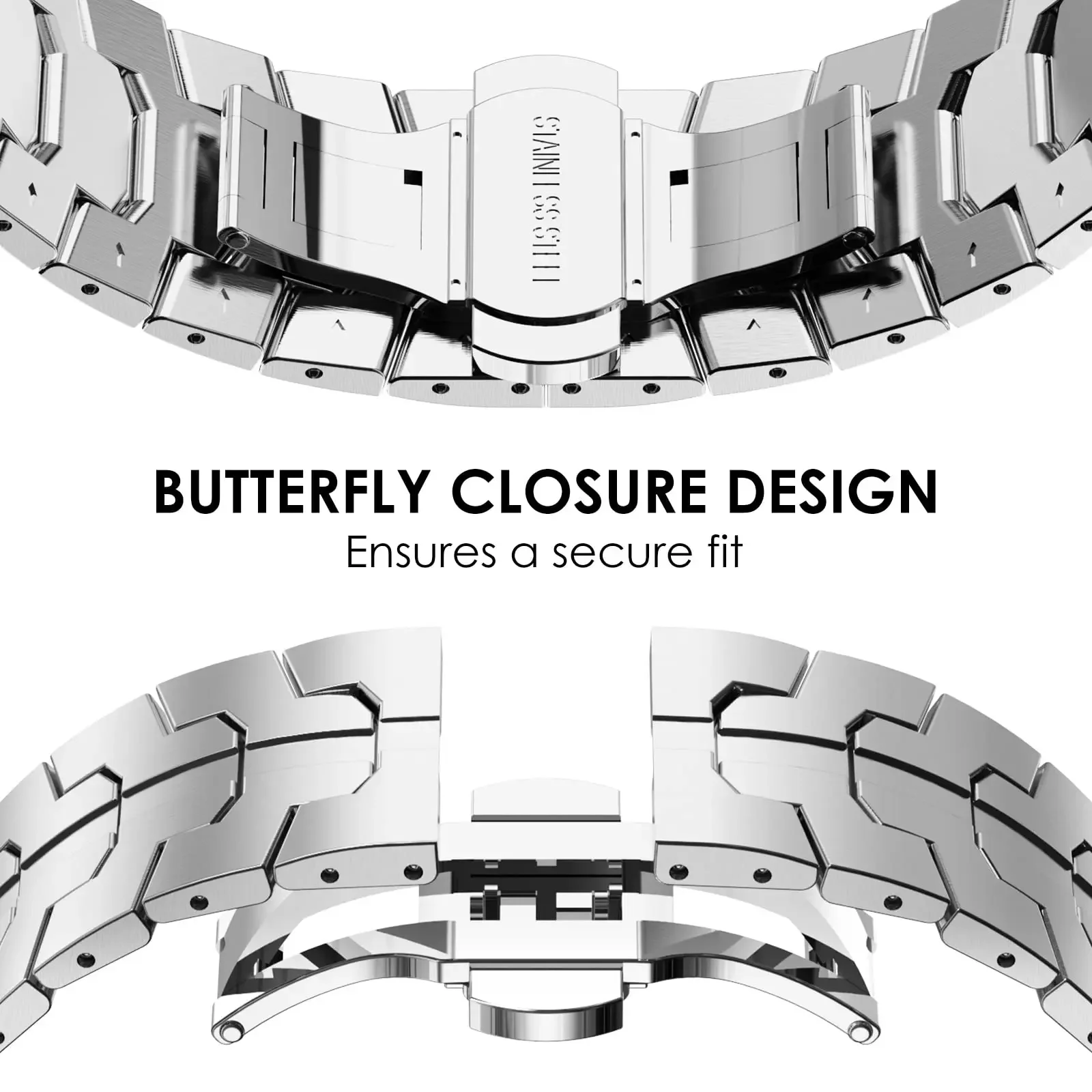 Stainless Steel Strap for Samsung Galaxy Watch 7 6 5 4 40mm 44mm 6 Classic 43mm 47mm No Gaps Metal Band 5Pro 45mm Quick Bracelet image 3