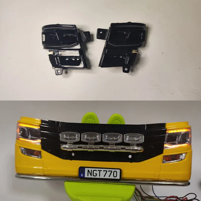 

1set Running LED Light PCB Headlight System for 1/14 Tamiya RC Truck Tipper SCANIA 770S 56373