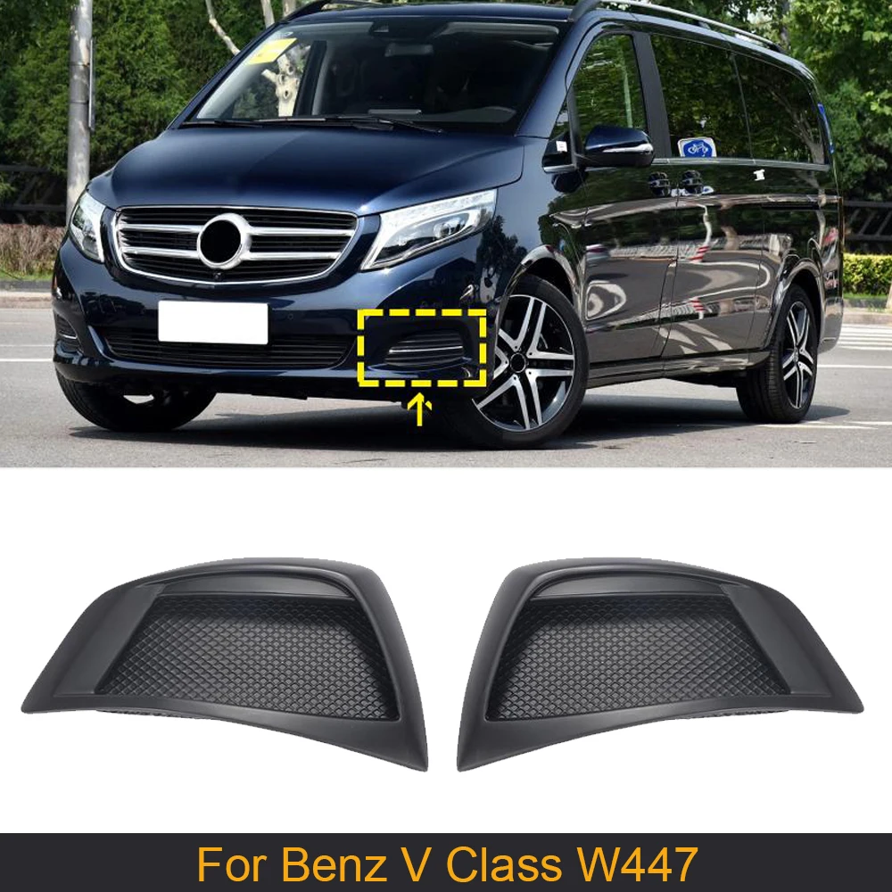 Car Front Lamp Shade Cover Trim For Mercedes-Benz V Class W447 2015 - 2019 Carbon Fiber Front Light Lamp Cover Trim Shade