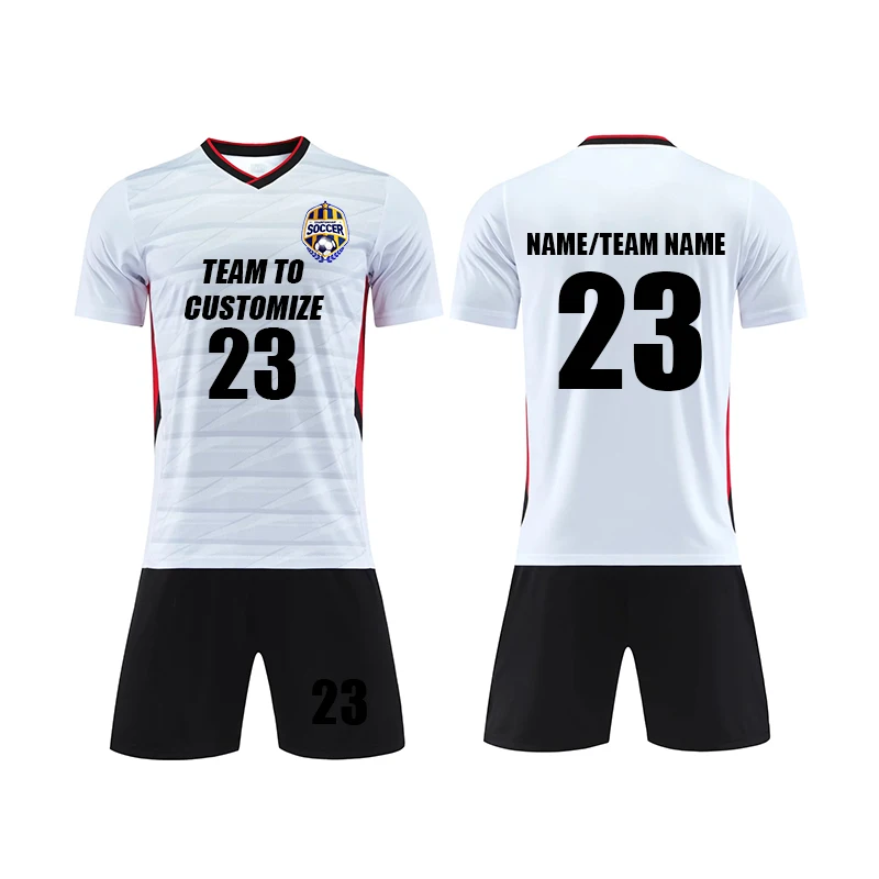 Custom Soccer jersey set print number men football team uniform Personality customization Children\'s Football Training Suit