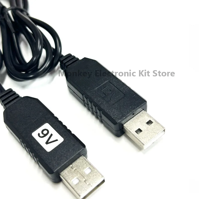 USB 5V to 12v Power Boost Line DC 9V 12V usb dc 12v 5v to 12v Step UP Module USB Converter Adapter Router Cable 2.1x5.5mm Plug