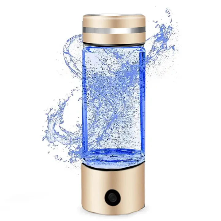 Cawolo Nuovo design portatile idroge ionizzatore d'acqua idroge generatore di acqua bottiglia di vetro con tecnologia pem spe
