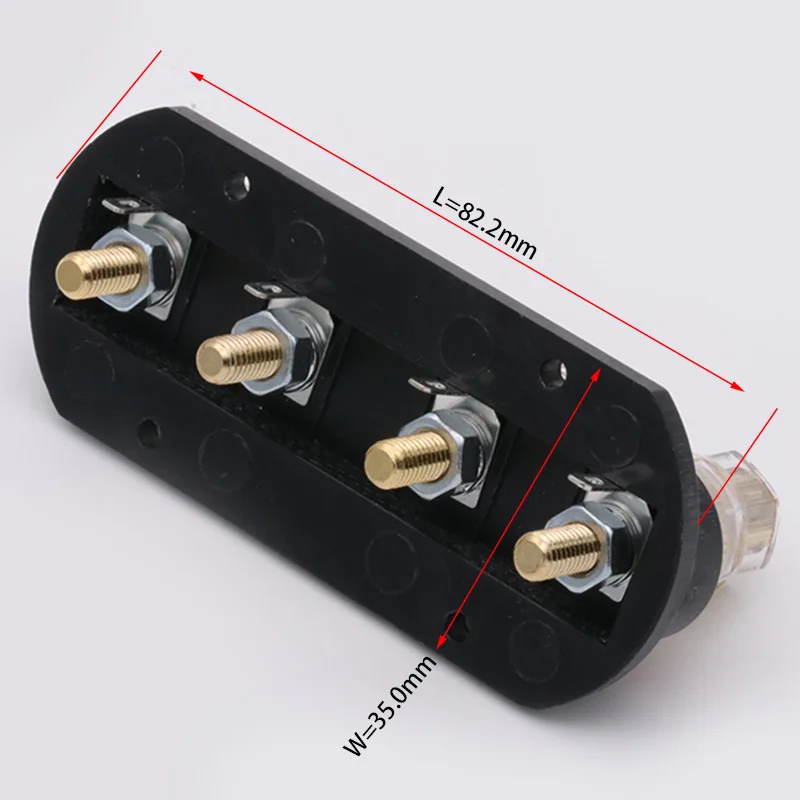 1set R Connector Brass Binding Post Speaker stage amplifier Output four-position terminal Speaker accessories Wiring board