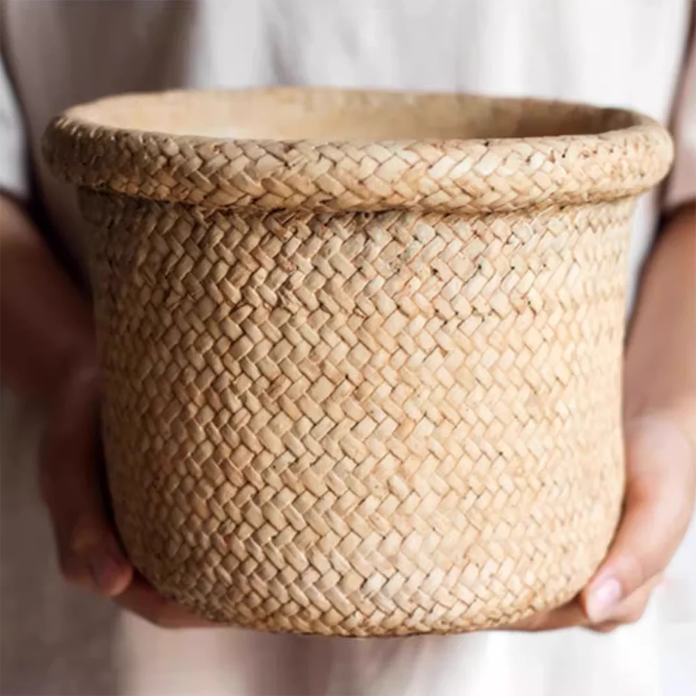 Silicone Mold For Cement Flowerpots,Grass-like Woven POTS,Creative Green Plant POTS, Concrete Flower Vases, Jesmonite DIY Mold