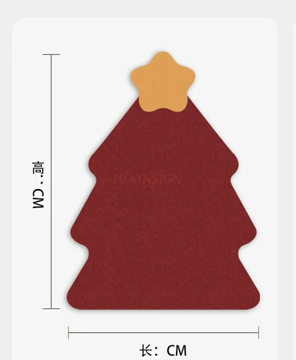 1pcs Wall decoration felt photo display wall creative self-adhesive three-dimensional anti-collision Christmas tree wall sticker
