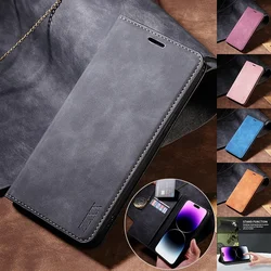 Skin Friendly Wallet Magnetic Flip With Card Slot Leather Case For iPhone 16 Pro Max 15 Plus 14 13 Mini 12 11 SE 2022 XR XS 8 7