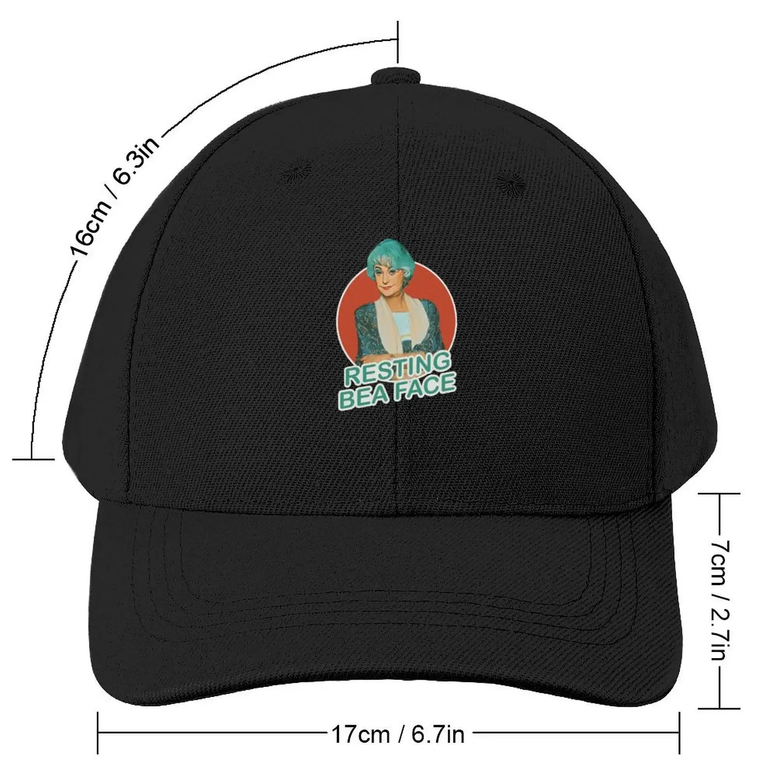 Golden girls Dorothy Zbornak resting Bea face - Bea Arthur Baseball Cap Vintage birthday fashionable Men Caps Women's