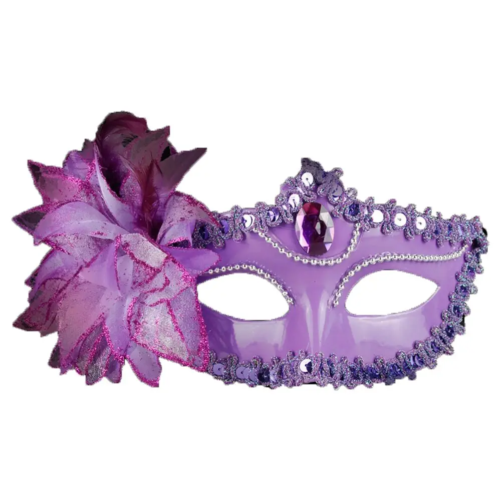 Accessoire fournitures de fête de bal méchant blague Halloween décoration demi-visage masque Halloween masque mascarade masque lumineux