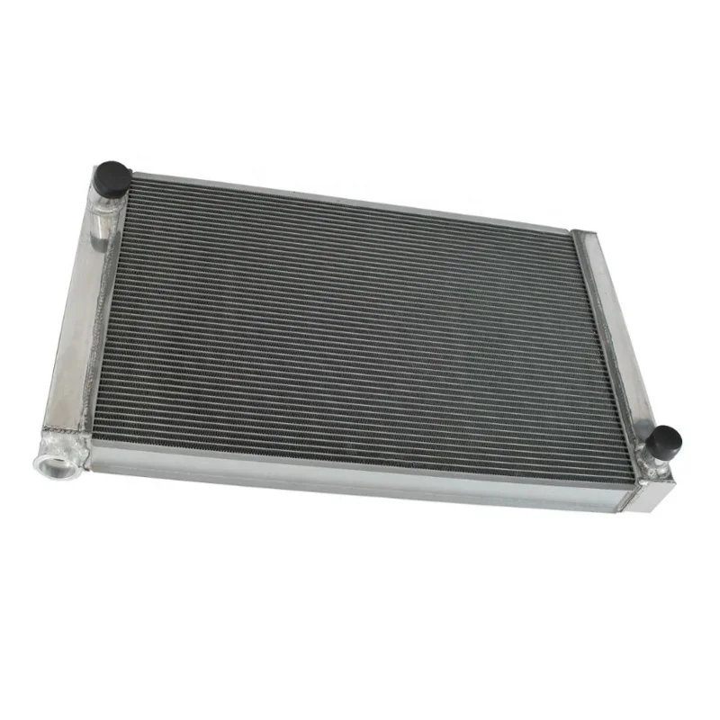 High Performance Motorcycle Engine Parts Oil Cooler Replacement Single Pass Automatic 2 Row Race Aluminum Radiator