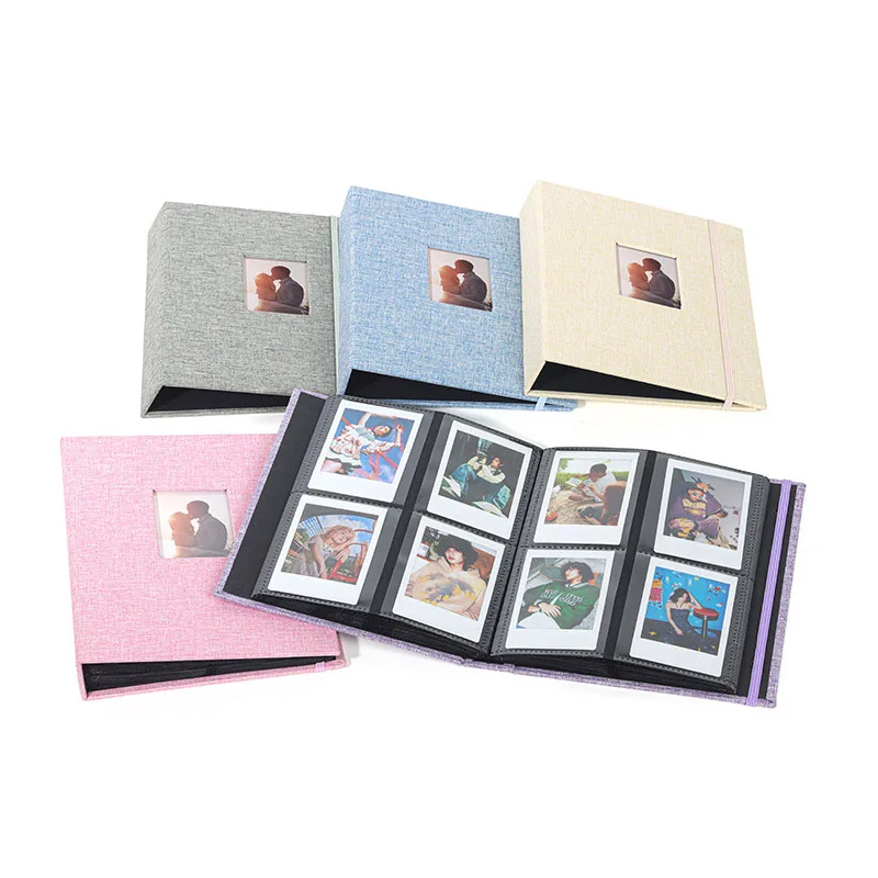 208 Pockets Photo Film Album Cotton Linen Picture Storage Book for FujiFilm Instax Mini 11 8 9 7s Mini Film 3Inch Paper Size