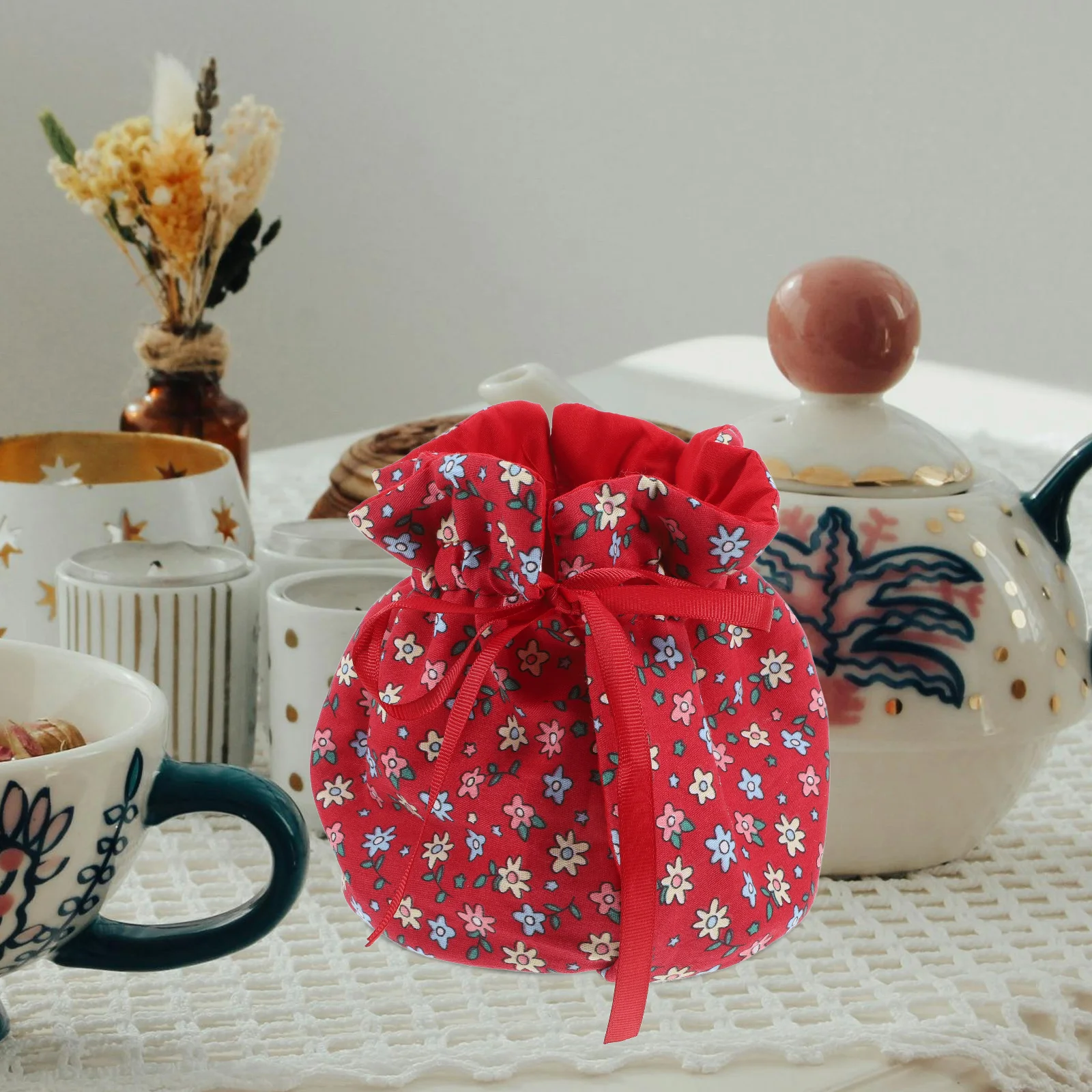 

Insulated Teapot Cover Cozy Handmade Kettle Fabric Soft Decoration Thick Warm Dust Proof Anti Scald Cotton 18
