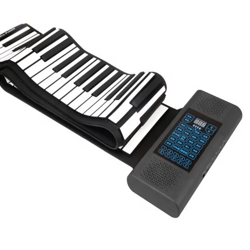 88 مفتاح لوحة مفاتيح USB بيانو إلكتروني محمول ملفوف يدويًا