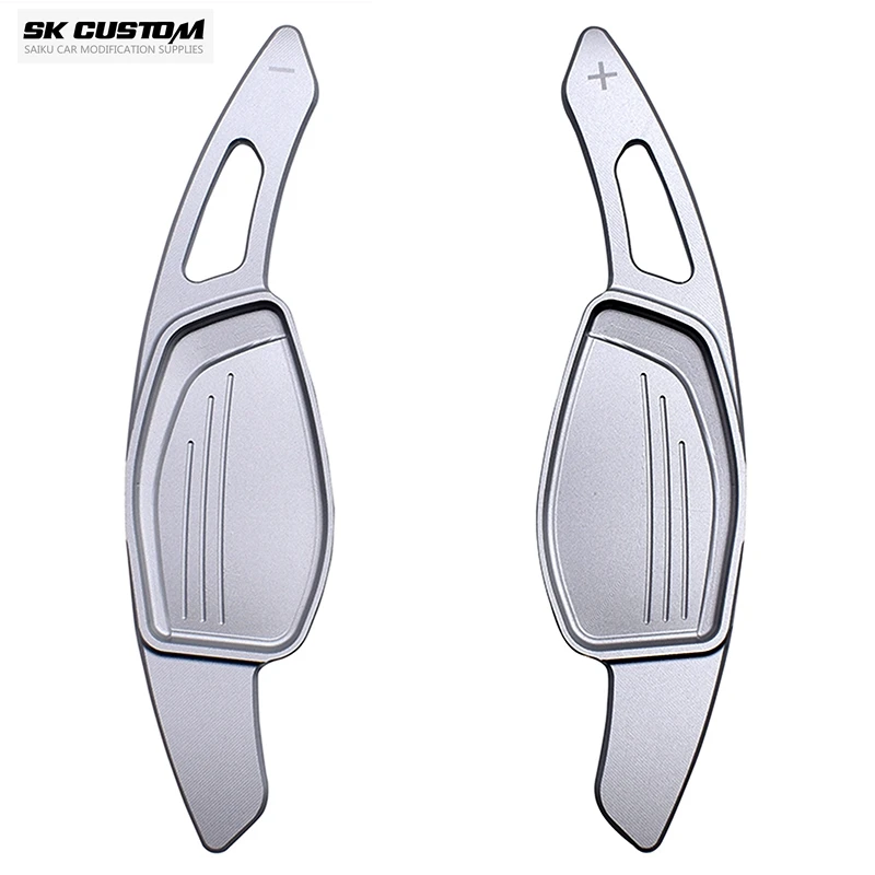 

SK CUSTOM For Audi RS3 RS4 RS5 R8 TT RS 2016 2017 2018 Aluminum Steering Wheel Paddle Extension Shifter Extended paddle shifters
