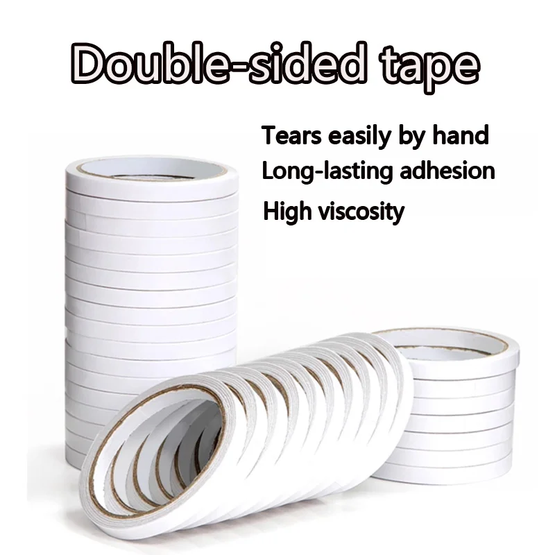 

Handcrafted Double-Sided Tape, High Viscosity, Thin and Strong, Suitable for Children's Crafts, Semi-Transparent Tape for Fixing