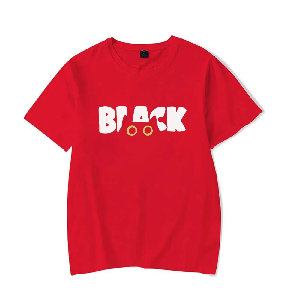 Black Cat Fashion Loose Summer Short Sleeved T-shirts for men and woman Black Cat Street Couple's Tops Loose casual hip-hop Tops